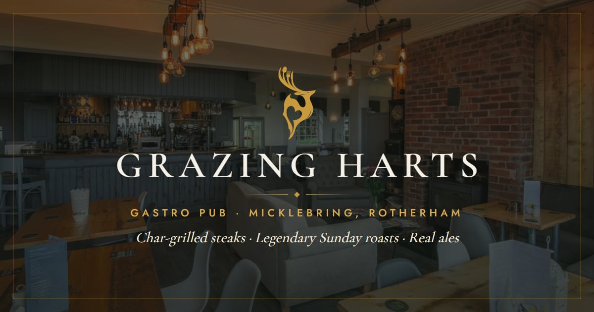 Grazing Harts in Rotherham